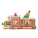 7-Inch Battery Operated LED Gingerbread Train With Tree - Christmas >> Figurines - by Kurt Adler