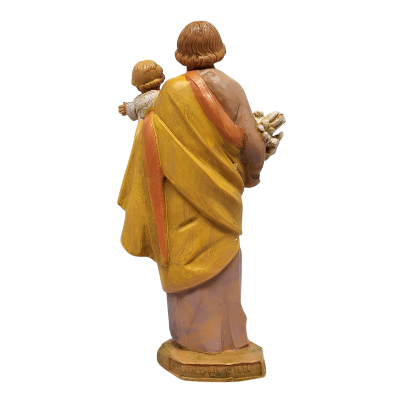 St Joseph with Child Nativity Figurine - 5 Inch Scale
