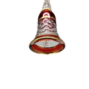 Gold Cut Etched Bell - Red