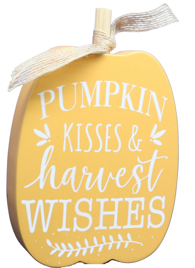 Wooden Harvest Pumpkin Sign - - The Country Christmas Loft