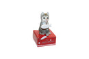 Grey Tabby - with Fish Ornament - Christmas >> Ornaments >> Animals - by E&S Pets