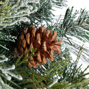 32-Inch Pre-Lit Snowy Mixed Pine Wreath