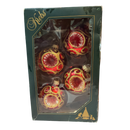 Krebs  Glass Ornament 4 pack - Red Reflective - Christmas >> Ornaments >> Glass - by Christmas By Krebs