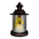 Floral Glass Cylinder Lantern - - Home & Living >> Lighting >> Novelty - by Gerson - view 4