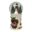 Musical Snowglobe with Cardinal Nest - 8 Inch