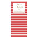 Mini Stripe Tissue Paper in Red - 4 Sheets