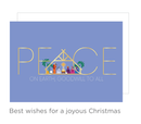 Holiday Religious Favorites – Peace Nativity Silhouette - Gift Shoppe >> Greeting Cards >> Christmas - by Paper Images