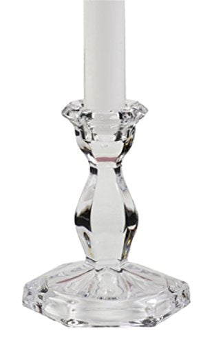 Glass Taper Candle Holder 4.25" - The Country Christmas Loft