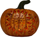 Pumpkin B/O Lighted Resin Cutout