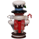 The Hollywood 8 Inch Snowman Nutcracker - Christmas >> Nutcrackers - by Kurt Adler - view 2