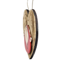 Welcome Santa Heart Wooden Ornament