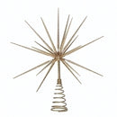 Gold  Burst Tree Topper with Spike on Spring - 15 inch