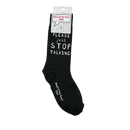 PLEASE just STOP TALKING Crew Socks - Clothing >> Socks >> Adult - by Foozys