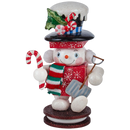 The Hollywood 8 Inch Snowman Nutcracker - Christmas >> Nutcrackers - by Kurt Adler