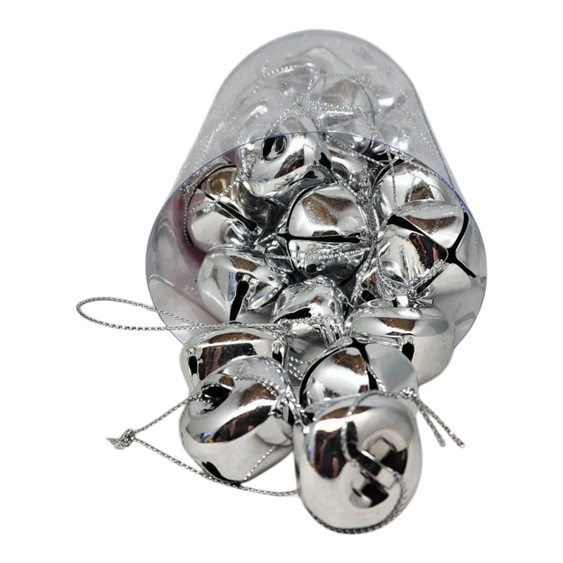Jingle Bells (30 pack) - 30mm - Silver