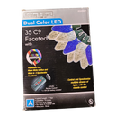 35 Dual Color C9 Faceted with Remote - Blue&White - Christmas >> Lighting - by Holiday Living - view 4