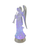 Illuminated Angel Water Globe B/O
