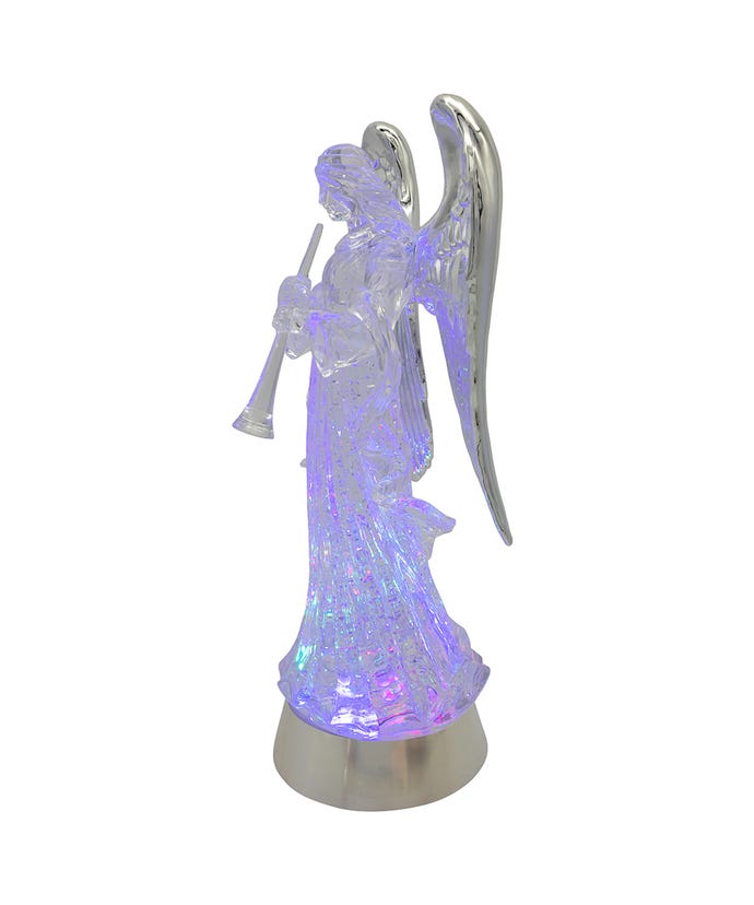 Illuminated Angel Water Globe B/O