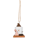 S'mores Baby in Pink: A Cozy Campfire Cherub Ornament