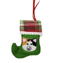 Kitty Mini Stocking Ornament - Calico