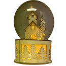 B/O Lighted Laser Cut Village with Tree