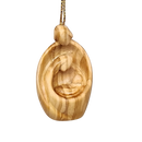 Modern Style Nativity Scene Ornament - Olive Wood - 2 Inch - Christmas >> Ornaments >> Nativity - by Dolfi - view 2