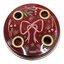 Mini Advent Tin with Candles - Beautiful Bow Wreath