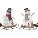 Snowman Christmas Countdown Sled -