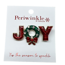 Joyful Wreath Crystal Pin