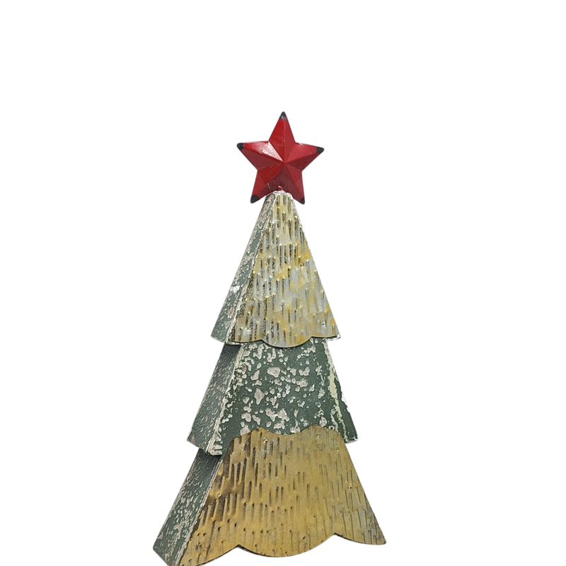 Wood and Metal Holiday Tree -