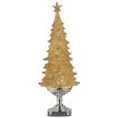 Gold Lighted Glitter Swirl Tree – 20 Inch - Christmas >> Snowglobes - by Confetti Lites