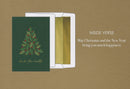 Foil Accented Embossed Cards (Deck the Halls with Holly Tree)