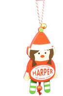 Dancing Wooden Ornament (E - J) -