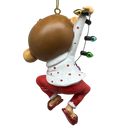 Festive Jungle Monkey Pajama Ornament