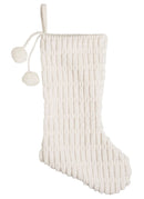 White Stocking  With Pom Pom