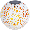 The Alabaster White Solar Garden Sphere - Home & Living >> Garden - by Gerson