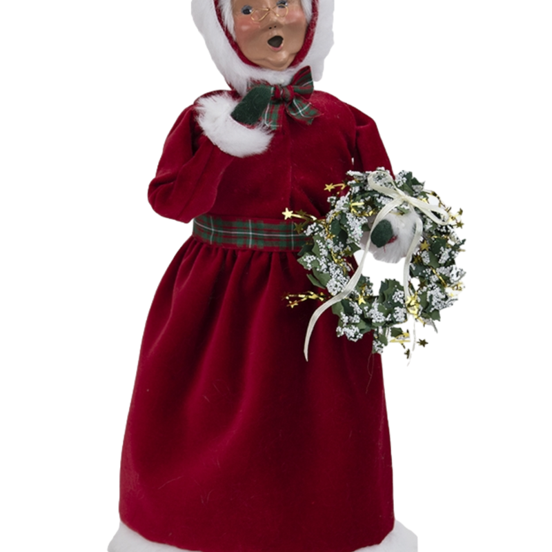 Red Velvet Mrs. Claus - 13 Inch