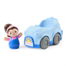 Ms. Rachel 1-2-3 Roll! Vehicle with Click-in Figure & Pull Back Action
