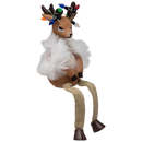 Reindeer Shelfsitter Wearing a Furry Shawl