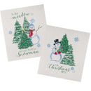 Swedish Fun Cloths – Evergreen Forever - 2 Pack - Kitchen Towels and Cloths - by Kay Dee Design