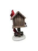 Cardinal Birdhouse Countdown Calendar - 11 Inch