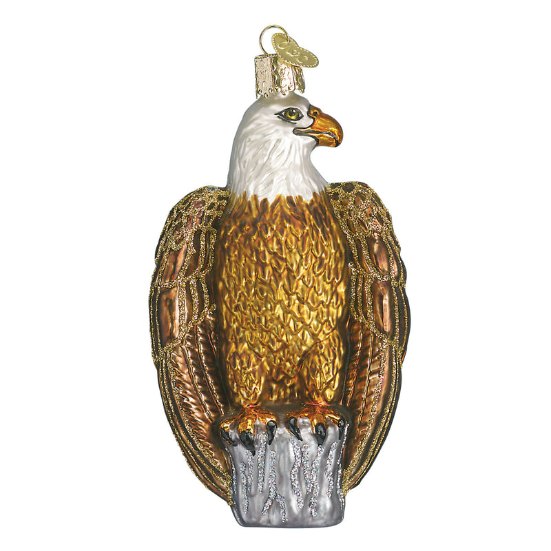 Bald Eagle Glass Ornament - The Country Christmas Loft