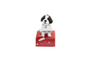 Shih Tzu - black with Bone Ornament - Christmas >> Ornaments >> Animals - by E&S Pets
