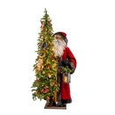 African American Father Christmas - Journey Burgundy - 57 Inch