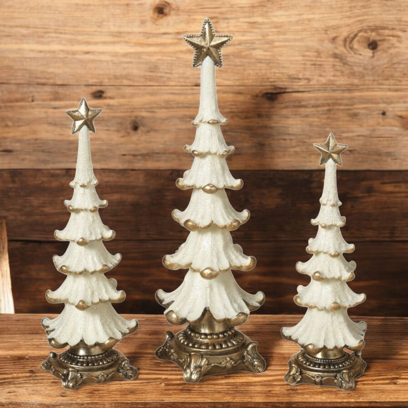 Resin and Stone Decorative Christmas Tree -