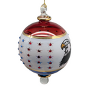 American Eagle with 50 Stars Ball Ornament - Christmas >> Ornaments >> Egyptian Glass - by Egyptian Museum - view 4