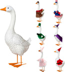 The Festive Porch Goose with Six Seasonal Outfits - 24 Inches Tall