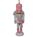 Pink And White Nutcracker Ornament - Set Of 5