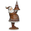 Gingerbread Santa Carrying Gingerbread Cake - 17 Inch