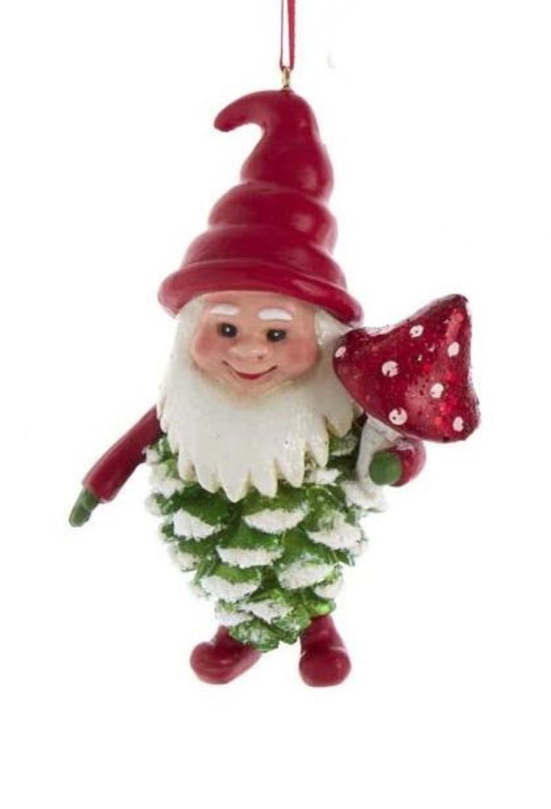 Pinecone Gnome Ornament - Green - The Country Christmas Loft